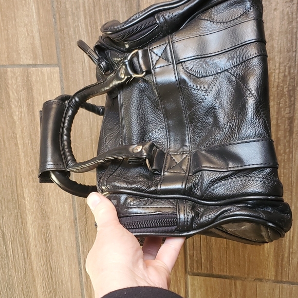 Black Leather Women's Bag - Picture 13 of 13